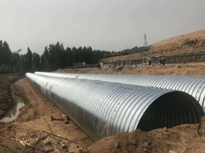 Acero corrugado Galvanizado Culvert conforme a las normas AASHTO