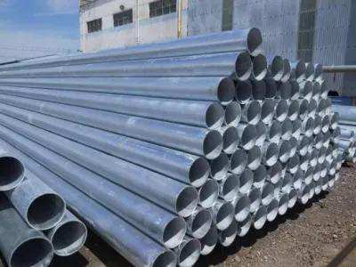 6 pulgadas de 3 pulgada de tubo redondo de acero galvanizado Pre Precio
