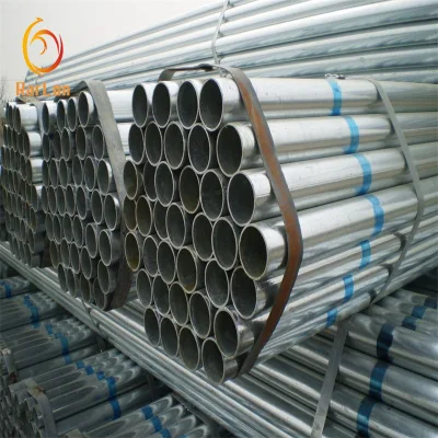 SGS Fabricante BV ASTM A36 estructural programar 40 Tubo de acero de 6 pulgadas de Gi caliente de 6 metros de cruce de hierro galvanizado hierro tubo redondo