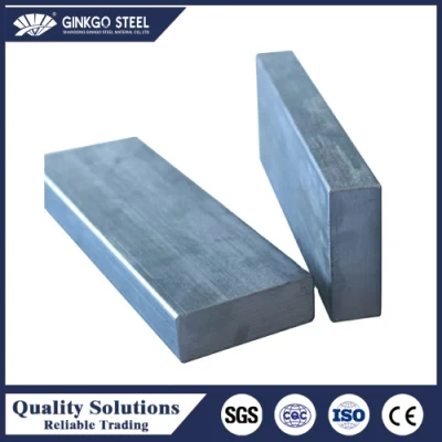 Ss400 Q235 Q355 SAE1020 MS Acero plano 50*5mm Hierro plano 32*5mm Bar S275jr 1/2 pulgadas de hierro plano