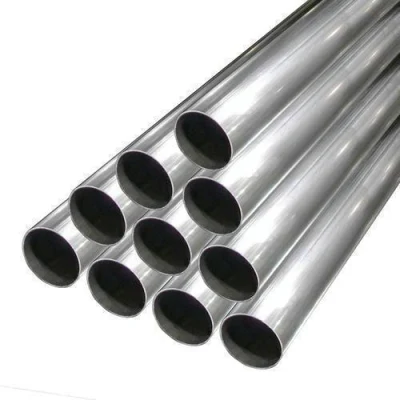Tubo cuadrado redondo SS ASTM AISI 201 304 316 316L 430 Pickling Ba 2b Ba brillante Polaco laminado en frío inoxidable Tubería de acero sin costura / soldada para materiales de construcción