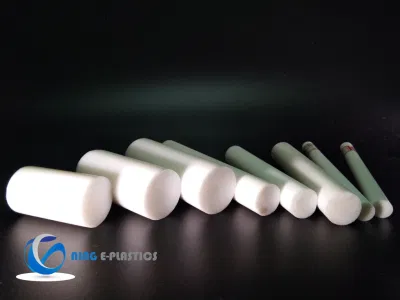 PA6 varilla de nylon HDPE Politetrafluoroetileno barras redondas aislamiento carbono bronce Varillas de PTFE con fibra de vidrio