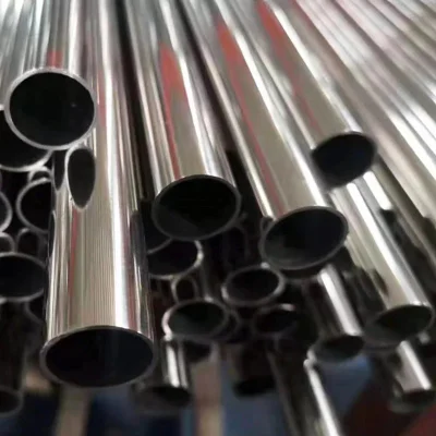 Materiales de construcción ASTM AISI/DIN/JIS SS/sus 201 304 316 316L 430 Pickling Ba 2b Ba brillante Polaco Acero inoxidable laminado en caliente Tubo redondo de tubo soldado/sin costuras