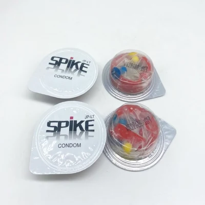 Nuevo modelo de color de Caucho extra delgado pico Butt plug tipos de látex del preservativo preservativos Hombre de 12 pulgadas para los hombres con lámina redonda