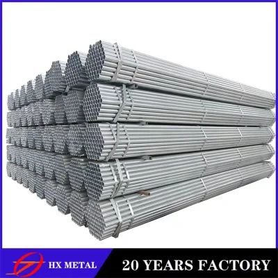La construcción de laminado en frío caliente ASTM A53 A106 de cuerpos huecos rectangulares de acero galvanizado cuadrado redondo de acero al carbono tubo estructural mecánica