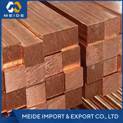 Barra de cobre C34200 C35000 C36000 C37700 C38500 sellado de bordes Cobre Barra plana 8mm 99,99% Cuadrado puro barra de autobuses de Cobre Con barra cuadrada de latón