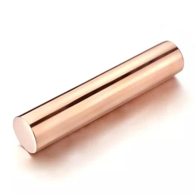 Alta calidad de 8mm de diámetro 99,99% de cobre puro C1100 Barra redonda de la barra de cobre de 2mm 3mm 6mm 16mm de cobre de varilla de tierra