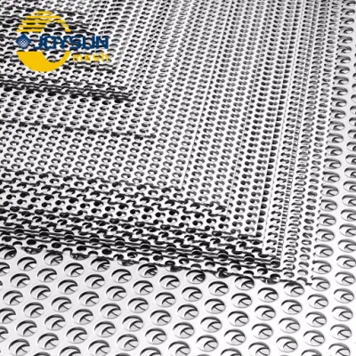Alta calidad 304 316 316L 1mm a 10mm de acero inoxidable decorativos de la placa de orificio redondo de acero inoxidable perforado de la placa de patrón