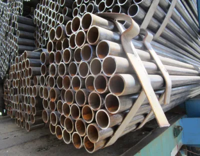 ASTM A53m gr. B negro alrededor de tubos de acero templado del tubo de acero al carbono de las materias primas de tubo de hierro