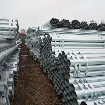 Carbón A53 A106 Seamles tamaños BS 1387 Galvanizado redondo soldado Tubería ERW tubería DIP caliente ERW tubo rectangular tubo estructural tubo de acero Tubo galvanizado soldado