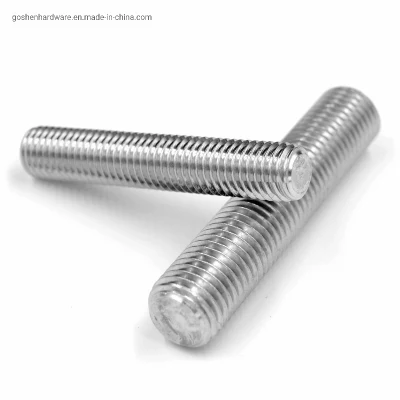 Acero inoxidable SS304 o SS316 A2 o A4 DIN975 M2-M52 Espárrago Varilla roscada