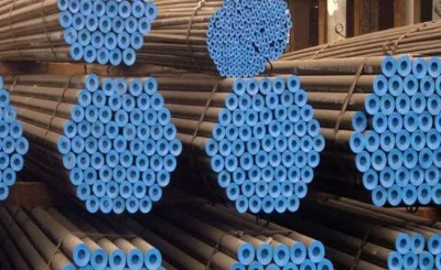  Fabricante de tubos de acero ASTM A53 A106 Q195 Q235B 1045 Round Acero laminado en caliente tubería soldada o sin costuras Acero al carbono suave Tubería API 5L Sch40 tubería de petróleo y gas