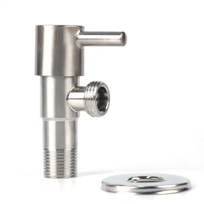  Grifo Triángulo 304 Acero inoxidable moderno cuarto de vuelta de la entrada de ángulo Sin plomo para agua