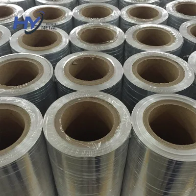 Láminas de aluminio 1235 grueso 0,05mm rollo Jumbo de lámina de aluminio 8011