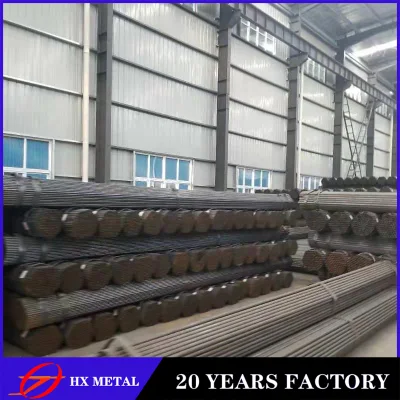 China Tianjin Q235B la construcción de la Ronda de rectángulo cuadrado negro barras de sección hueca