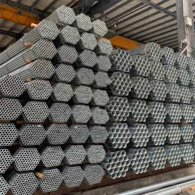 La norma ASTM A53 Gi soldar tubos de reg leve ronda baja en carbono de los tubos de acero galvanizado
