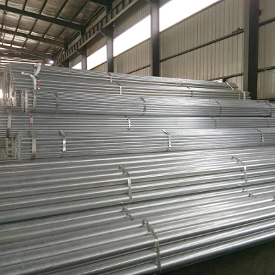  Tubería redonda de hierro galvanizado en caliente/tubos de acero de ERW galvanizado/carbono tubular Tuberías de acero para la construcción de edificios de invernadero
