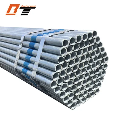  Galvanizado en caliente de tubo redondo de hierro galvanizado/REG de tubos de acero/acero al carbono Pipesfor tubular de gases de efecto de la Construcción