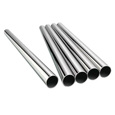 Materiales de construcción ASTM AISI/DIN/JIS SS/sus 201 304 316 316L 430 Pickling Ba 2b Ba brillante Polaco Acero inoxidable laminado en caliente Tubo redondo de tubo soldado/sin costuras