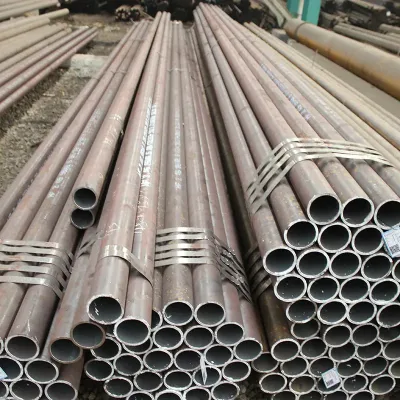 Soporte de cualquier tamaño y grosor y soldadura de alta calidad Q235 Tubo de acero sin costuras de carbono industrial redondo para la construcción