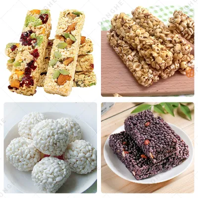 Nuevo diseño barra de cereales máquina/arroz barra de nutrición línea de producción