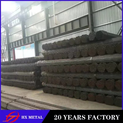 China Tianjin Q235B la construcción de la Ronda de rectángulo cuadrado negro barras de sección hueca