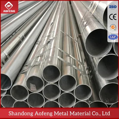  1 pulgadas Circular/Cuadrado Zinc Coating Pre Galvanized Gi tubo de acero Tubo
