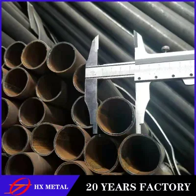 China Tianjin Q235B la construcción de la Ronda de rectángulo cuadrado negro barras de sección hueca