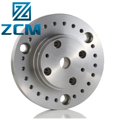  Shenzhen Custom Metal Flange Proveedor CNC Machining Acero inoxidable aleación Fabricación de placas redondas de agujeros perforados de aluminio