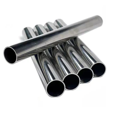 Materiales de construcción ASTM AISI/DIN/JIS SS/sus 201 304 316 316L 430 Pickling Ba 2b Ba brillante Polaco Acero inoxidable laminado en caliente Tubo redondo de tubo soldado/sin costuras