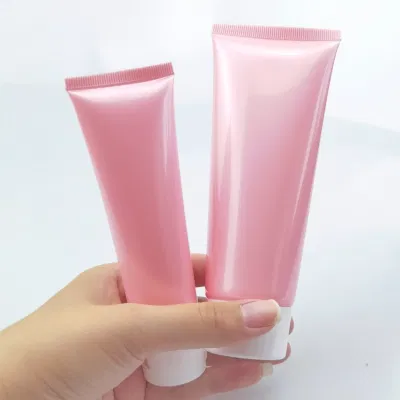Tubos de plástico negro para el lavado de cara de crema solar Cosmética Embalaje de tubos