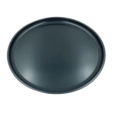 Hogar Cocina Horno Bandeja redonda 12 pulgadas Acero al carbono Bandeja de pizza no Stick Pan de hornear Tart pastel de comida Bandeja de hornear