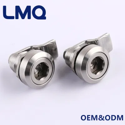  Venta en caliente Acero inoxidable Metal Tubular Cam Lock Cuarto de Cajón Gire el bloqueo de leva