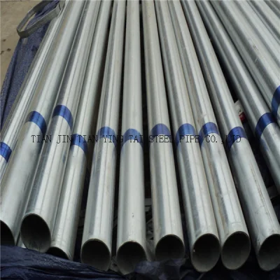 Galvanizado en caliente de la Ronda de hierro galvanizado tubo/REG de tubos de acero/acero al carbono tubular de la Construcción de Invernaderos Pipesfor