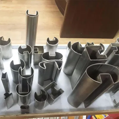 304 tubo ranurado ovalado de acero inoxidable para triángulo de ingeniería mecánica Tubos en forma tubo de acero inoxidable