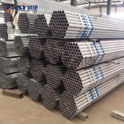 Fácil de despegar 1/2&quot;-24&quot; BS1139 de acero británico Descolador Negro redondo/Hollow Sección Precios de los tubos DIP caliente Galvanized Metal Gi Pipes tubo de andamiaje