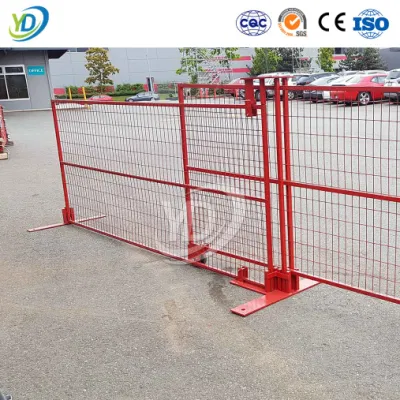 Yeeda Acero placa Fence pies Canadá aluminio temporal Fence China Temporal 6 pie de cercado Vendedores Verde Temp cercado