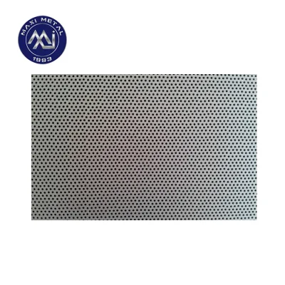  Personalización decoración de laminado en frío con chapa de acero inoxidable perforada fina Con agujero cuadrado/redondo/rombo
