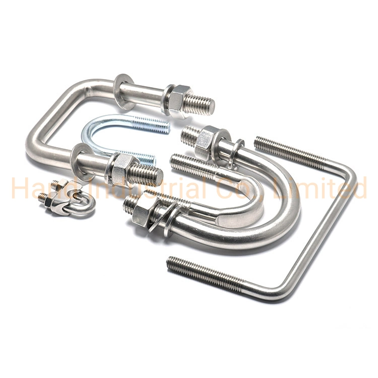 , Stainless Steel Flat Round Bending U-Bolt Pipe Clamp