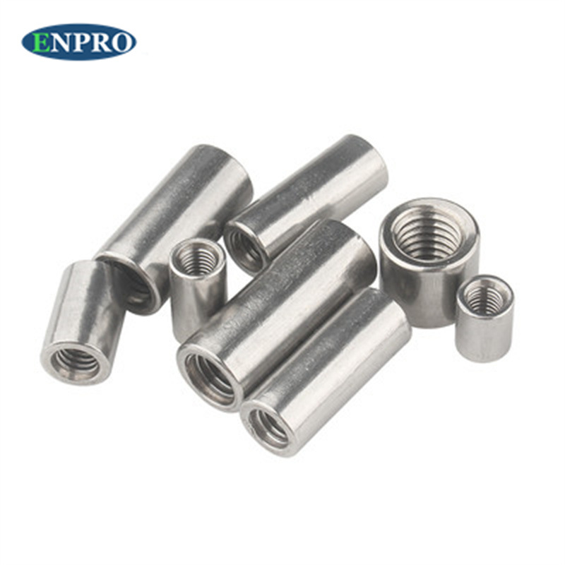 China Wholesale Stainless Steel Long Round Threaded Coupling Nut