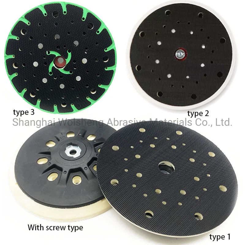 6 Inch 33 Holes 49 Holes Sanding Backup Hook and Loop Plate Pad