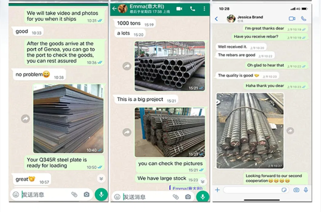 ASTM A615 BS4449 B500b HRB335 HRB400 HRB500 Deformed Construction Carbon Iron Steel Rebars Reinforced Reinforcing Concrete Tmt Round Bars for Steel Structure