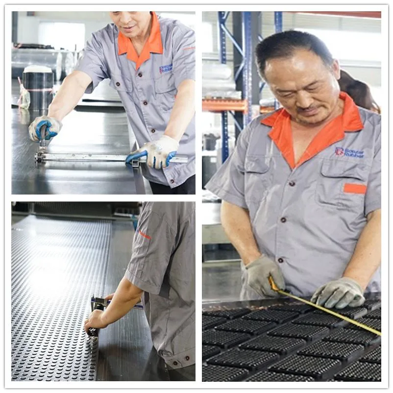 Factory Manufacture 3-6 mm Non -Slip Round Button Rubber Matting / Coin Rubber Sheet