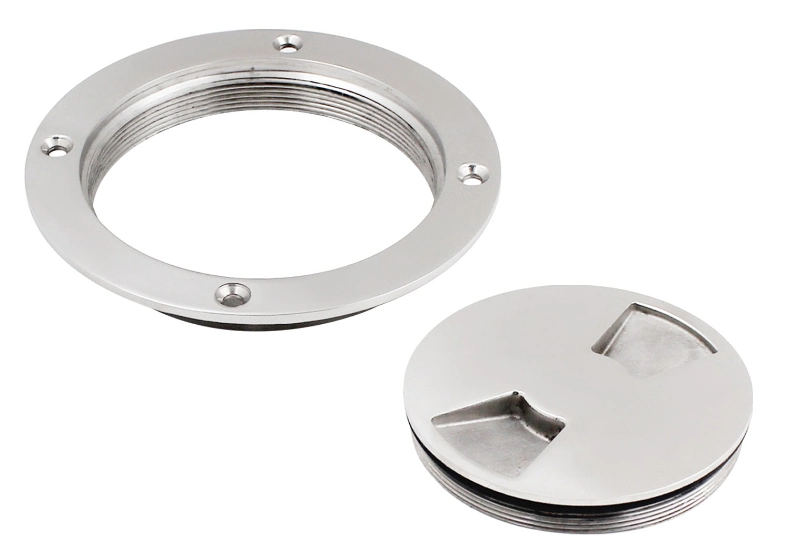 Stainless Steel 316 Boat Floor Round Inspection Plate Access Hatches Boat Deck Cover Plate