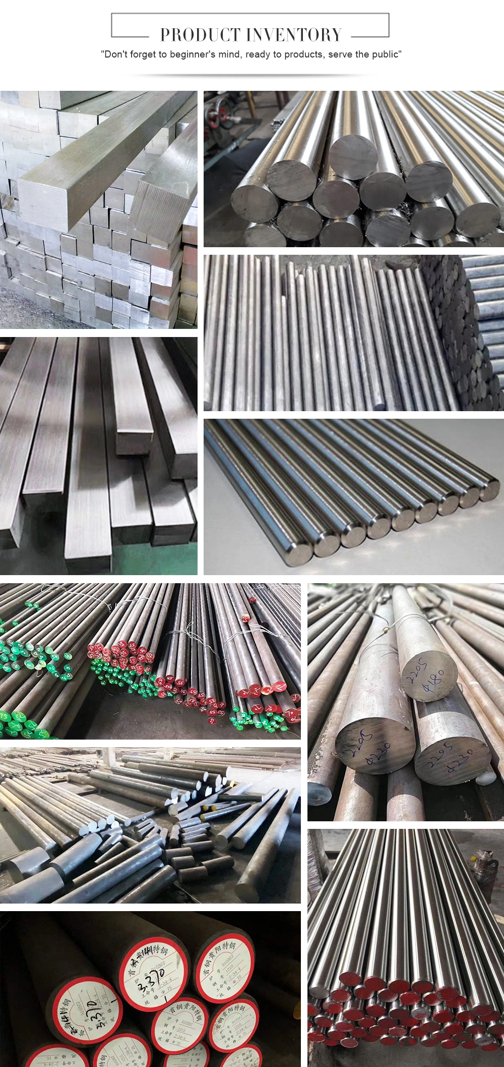 Industrial High Quality 304/304L/316/316L 8mm Cold Drawn 304/316 Stainless Steel Round Bar