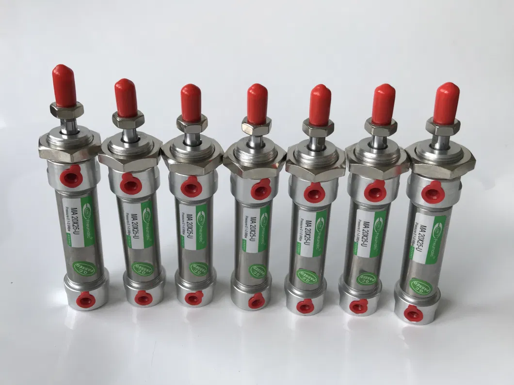 Airtac Ma Round Mini Stainless Steel Pneumatic Air Cylinder for Filling Machine