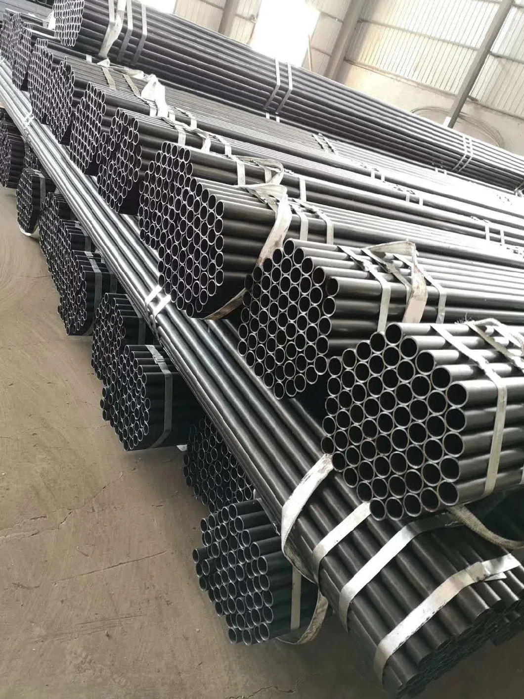 China Factory Q195 ASTM A500 Dark Round Black Cold Rolled Welded Hollow Section Pipe