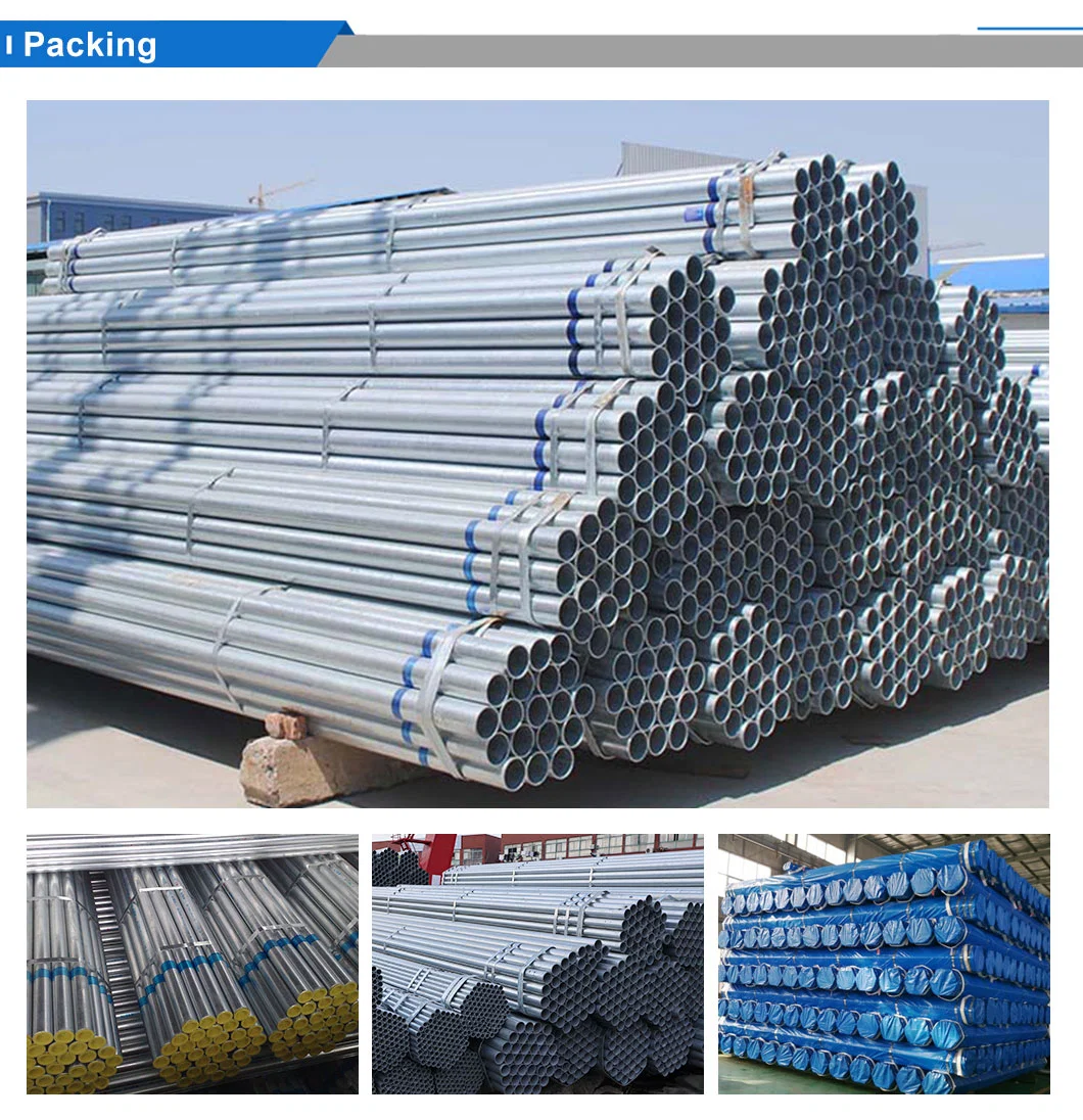 6000mm Length Grade B Seamless/Welded Galvanized Steel Round/ Square Pipe