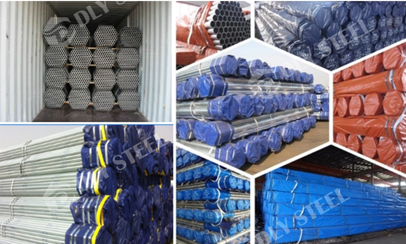 Hot Dipped Galvanized Round Hollow Section Steel Fluid Pipe Galvanized Steel Construction Steel Pipe