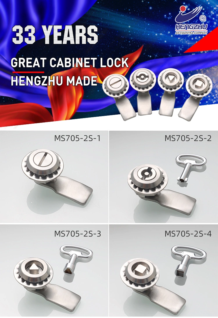 Ms705-2s Industrial Electric Box Special Lock Quarter Turn 304 Dust Proof Stainless Steel Cam Lock